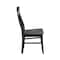 International Concepts Set of 2 Cosmo Chairs, Coal-Black/washed black C75-170P - alternate 5